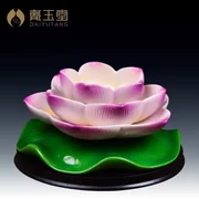 Dai Yutang Nguồn Cung Cấp Tôn Giáo Phật Giáo Đồ Dùng Trang Trí Hàng Thủ Công Gốm Sứ 5.5, Lotus Candlestick D14-020