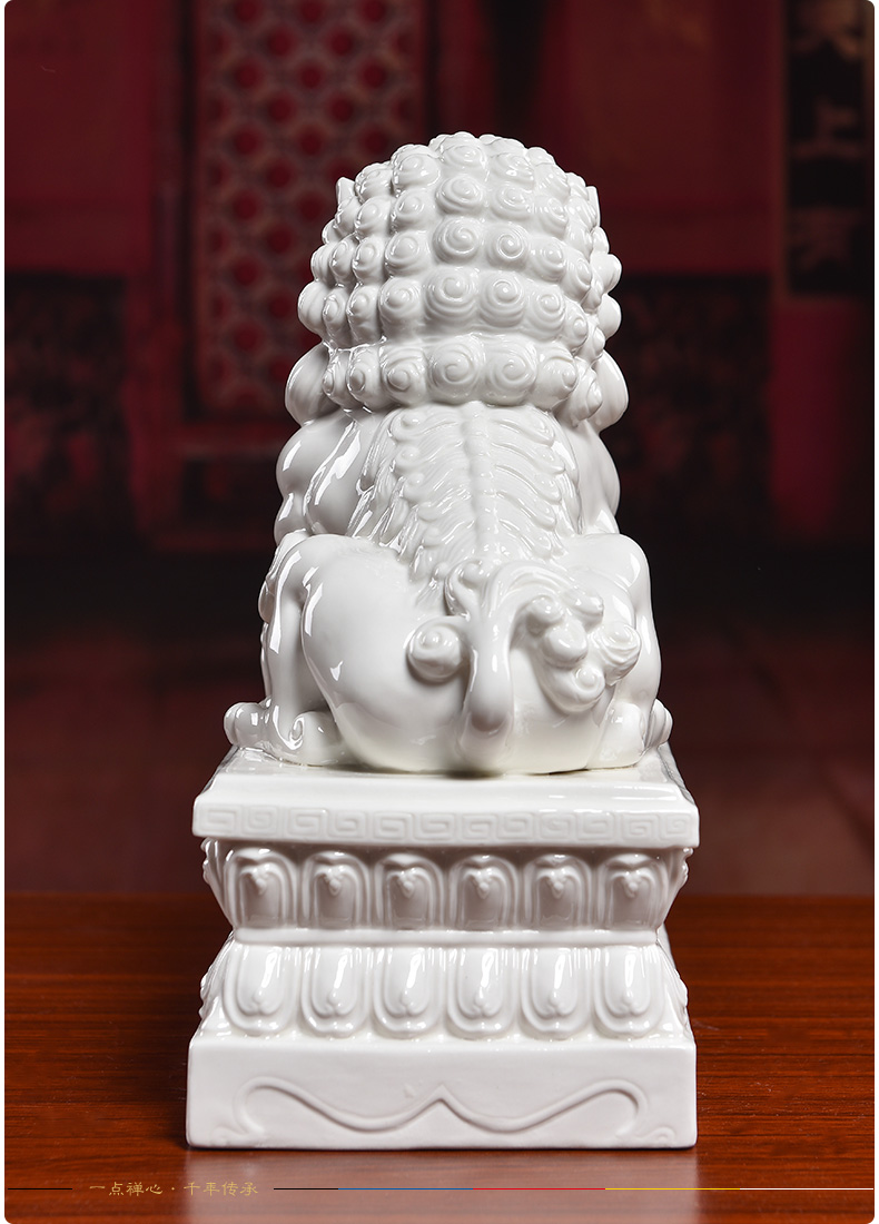 Ceramic production is pulled from the shelves 】 【 golden lion 12 inches of the lion