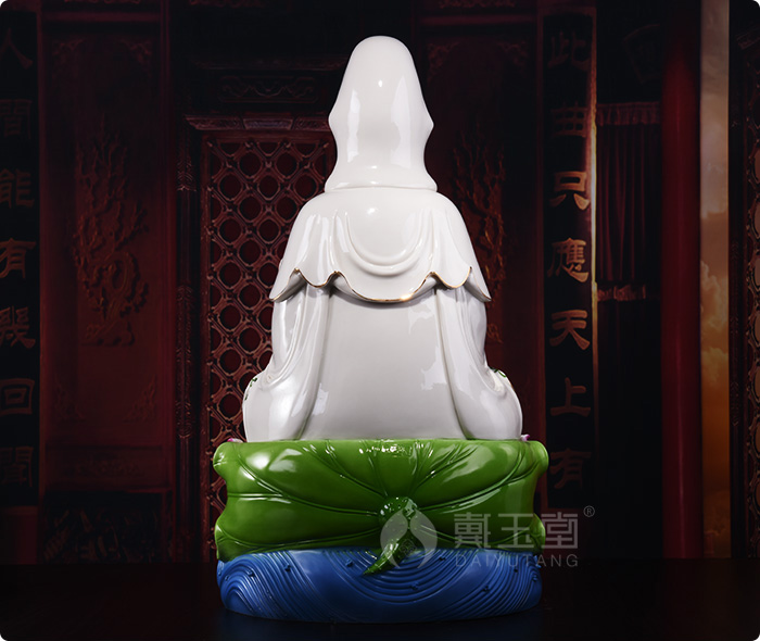 Yutang dai dehua white porcelain avalokitesvara like 19 inch SongZi goddess of mercy for the Buddha to furnishing articles at home