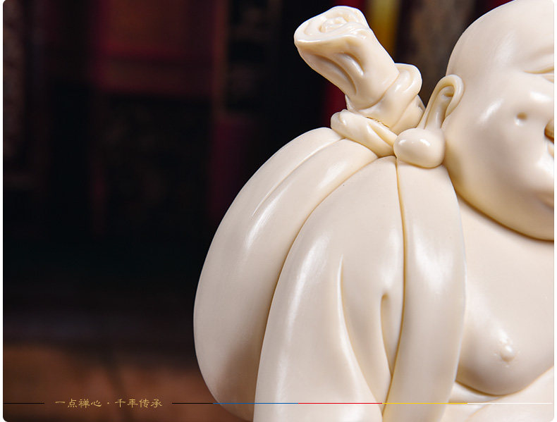 Yutang dai boutique works dehua porcelain carving jade huang maitreya Lin Jiansheng masters/D03-168 - g