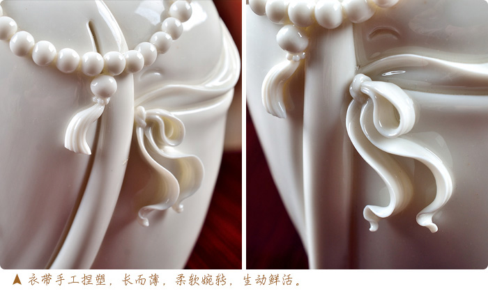 Big Zheng Guoming yutang dai dehua white porcelain its art home furnishing articles/set of four maitreya D41-41