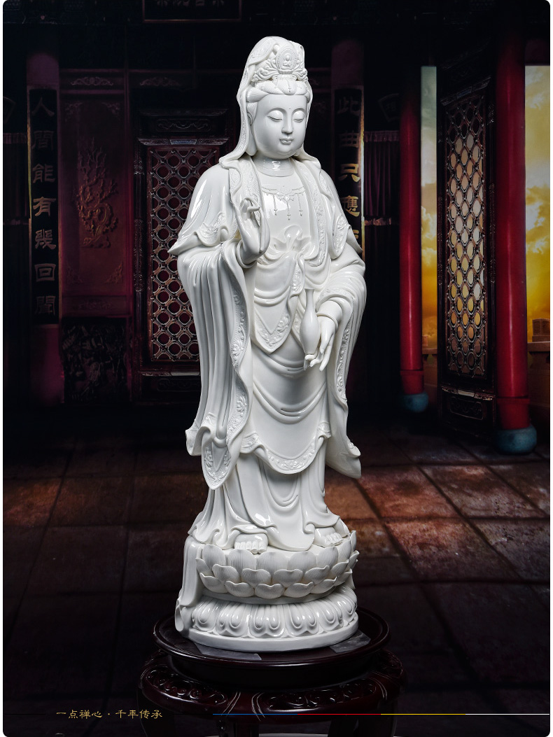 Yutang dai large ceramic Buddha handicraft avalokitesvara/108 cm Gao Lilian guanyin D12-33