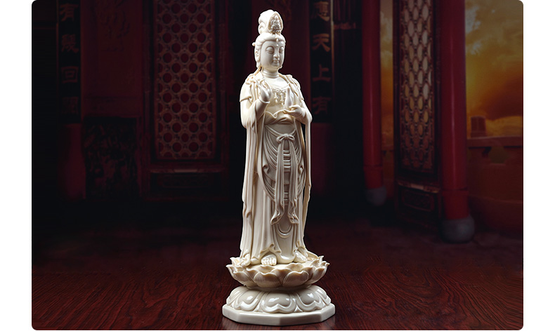 Yutang dai ceramic household in the south China sea avalokitesvara stand like consecrate figure of Buddha that occupy the home furnishing articles/lotus guanyin