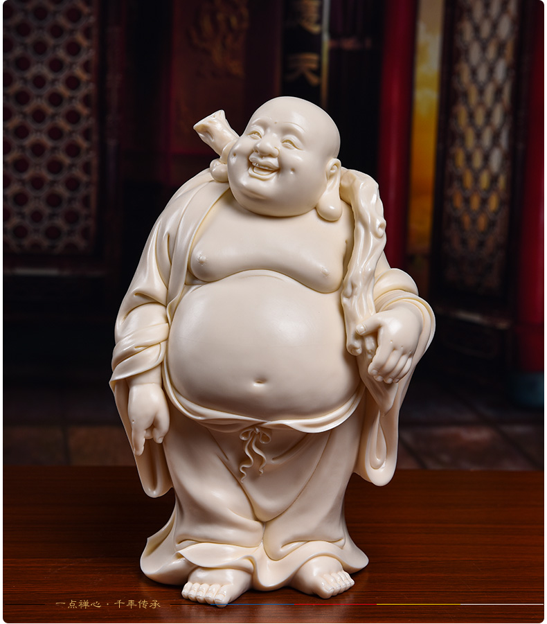 Yutang dai boutique works dehua porcelain carving jade huang maitreya Lin Jiansheng masters/D03-168 - g