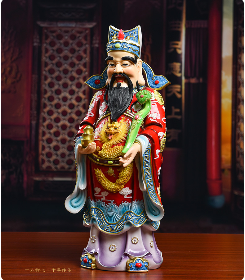 Yutang dai ceramics wealth god of wealth Buddha worship that occupy the home furnishing articles made shops the opened station as gifts