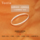 Sterling silver ring female ins niche design male 999 solid silver ring simple thin ring glossy couple tail ring little finger