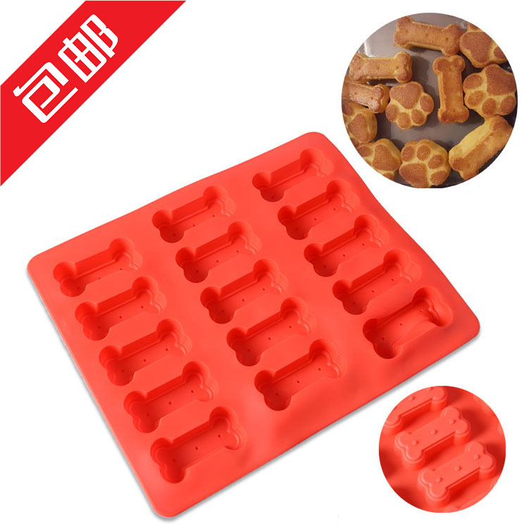 15 even dog bone cake mold palm print shape silicone baking mold West pastry biscuit chocolate mold