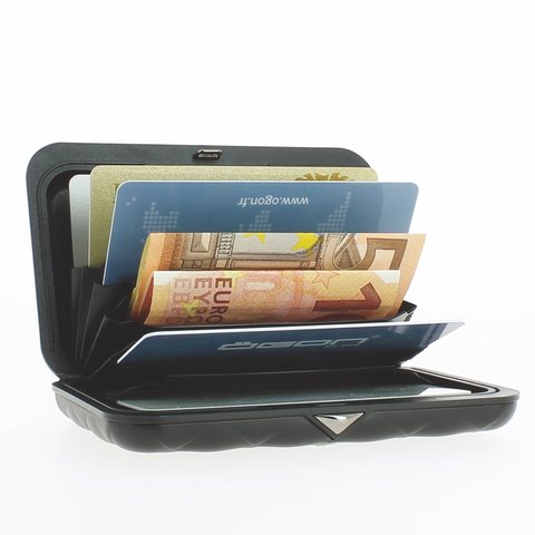 Thư mục Pháp Châu Âu OGON QB hộp hình thoi thẻ nhôm ví thẻ gói thẻ hộp chống RFID gửi bạn gái - Ví / chủ thẻ ví pedro