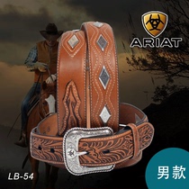 US imported ARIA small diamond buckle Equestrian Western belt male denim belt western giant equestrian supplies