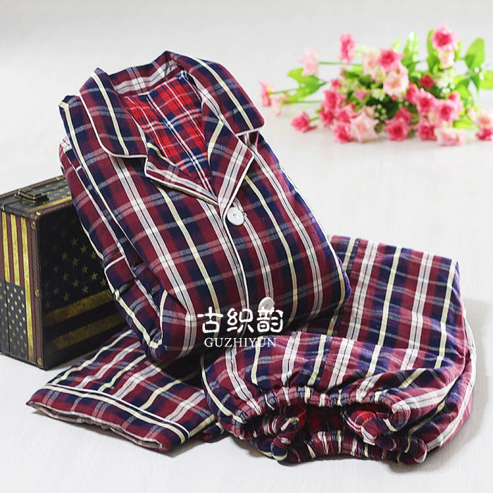 Giải phóng mặt bằng cotton mùa đông vải thô nam và nữ cộng với đồ ngủ cotton dày đồ ngủ nhà dịch vụ đồ ngủ pijama nam cao cấp