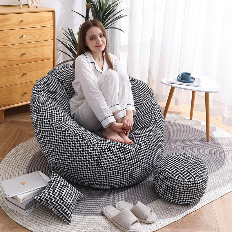 Single Bean Bag Tatami Tech Bouleable Sleeping Balcony Bedroom Casual Net Red small family Sloth Sofa Chair 