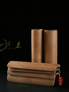Bamboo Pillow for Cervical Spine, Bamboo Tube Neck Support Cylindrical Pillow, Correction Traction Neck Pillow, Special 