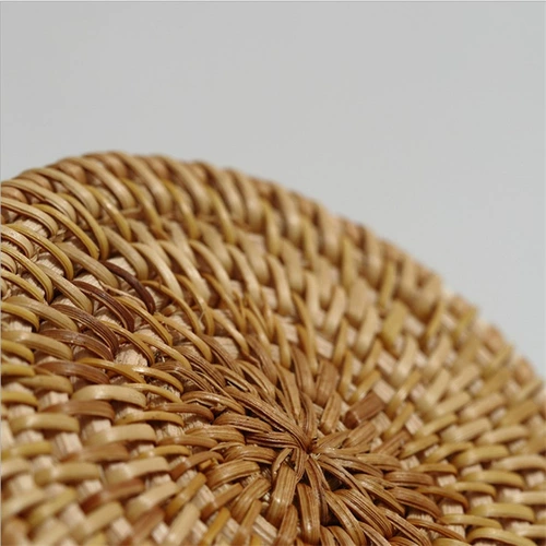 藤编杯垫 竹编手工编织砂锅垫 隔热杯垫茶具垫茶杯垫餐桌垫碗垫