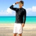 2018 cặp đôi áo tắm dài tay chia tay nữ chống nắng ba mảnh boyshort bơi suối nước nóng đồ đôi đi biển nam nữ Vài đồ bơi