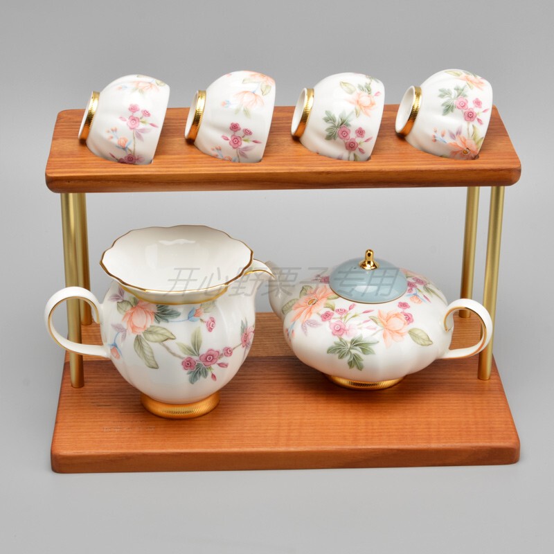 Happy Gift Yongfengyuan Tianqing Era 8-Piece 4-Person Ceramic Tea Set, Teapot, Tea Strainer, Sharing Cup, Tea Cup Gift Set Happy Gift Yongfengyuan Tianqing Era 8-Piece 4-Person Ceramic Tea Set, Teapot, Tea Strainer, Sharing Cup, Tea Cup Gift Set