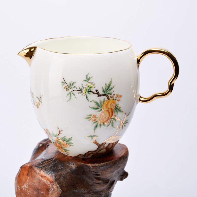 Yongfeng Yuan Pomegranate Pomegranate Homega Ceramic Equal Cup Kunfu Tea Leakage Tea Leakage