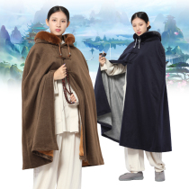 Shangyuan monk clothes Winter lay clothes Plush adult cloak meditation cloak Monk clothes plus velvet thickening meditation cloak