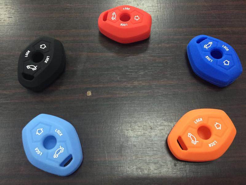 Suitable for 3 Series, 5 Series, 6 Series, 7 Series, X3, X5, X6, Z4 Silicone Key Case, Car Key Cover, Remote Control Protective Case