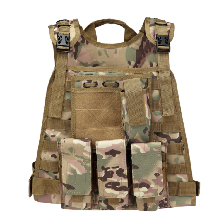 Molle outdoor tactical vest multi-functional combat vest cs equipment eat chicken summer one or two men