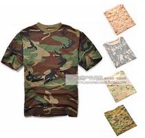 Casual outdoor camouflage T-shirt Mens ACU short-sleeved CP Loose round neck half-sleeved top