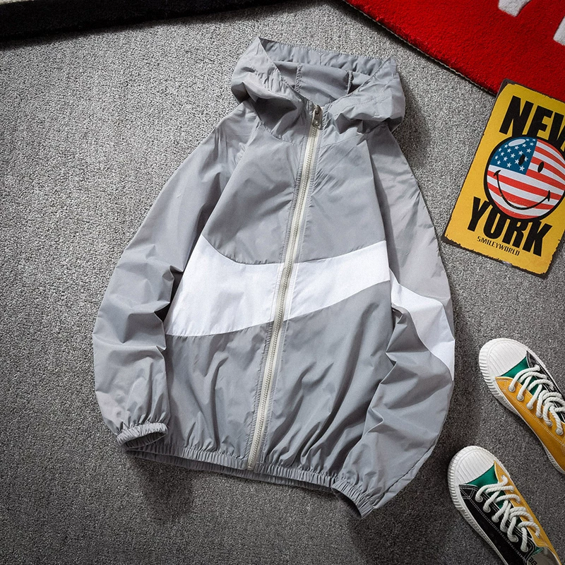 Спортивная осенняя куртка, тонкое trenchcoat, оверсайз, плюс размер, защита от солнца