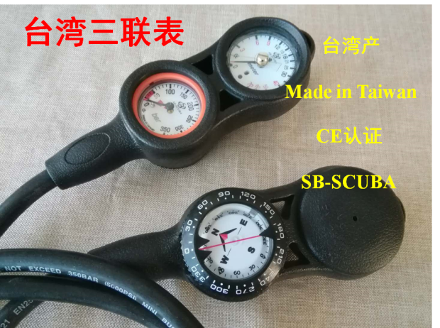 Diving equipment Diving triplet meter Diving pressure gauge Depth gauge Directional meter Snorkeling instrument