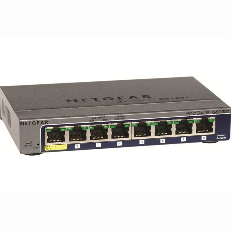 Netgear Netgear GS108T V3 8-port network management full-gigabit switch supports link aggregation