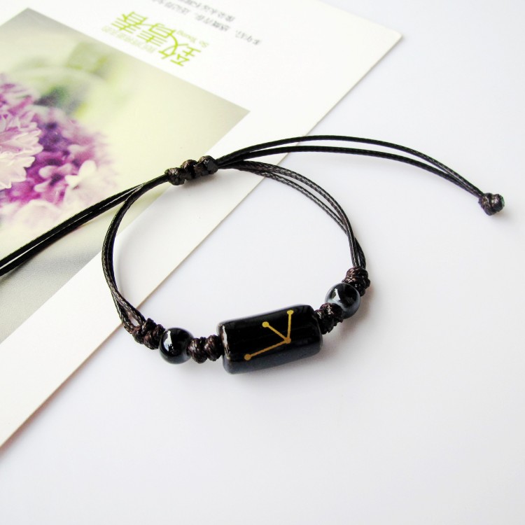 Vòng đeo tay 12 chòm sao Nữ sinh viên nam Vòng tay gốm đôi Một cặp quà tặng sinh nhật Trinkets vòng tay nam đẹp