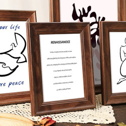 American picture frame setting table Retro picture frame wall 6 inch 7 inch 8 inch 10 inch a4 empty frame A3 mounted 4K open 8k oil painting