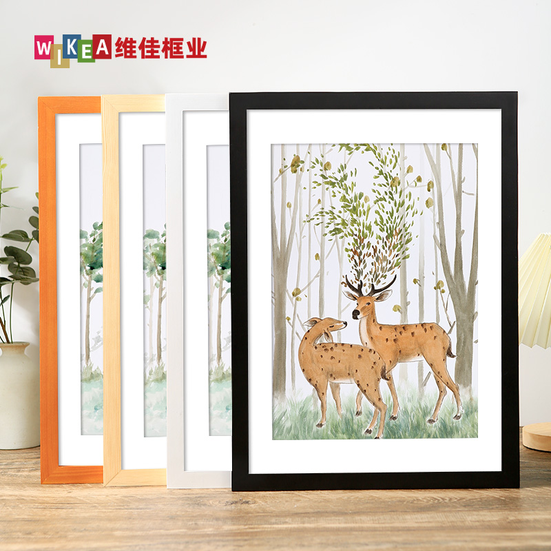 Solid wood photo frame hanging wall 16k picture frame mounting small 12 inches 20 24 custom a1 large size 11 inches 36 poster frame A2