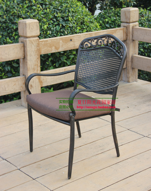 Sunny Garden Nội thất ngoài trời chính hãng Cast Aluminium Bàn và ghế Rosewood Villa Dew Ban công Sun Room American Garden ghế sân thượng