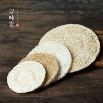 Natural silk melon nourishing pot cushion cup cushion | table heat insulation cushion pot tocup holder with handmade utilityThe tea track zero fit