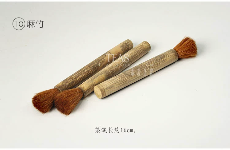 Ebony gà cánh gỗ tre nồi bút sừng làm sạch bàn chải trà kung fu cao bộ trà bàn chải trà phụ kiện lễ ấm trà