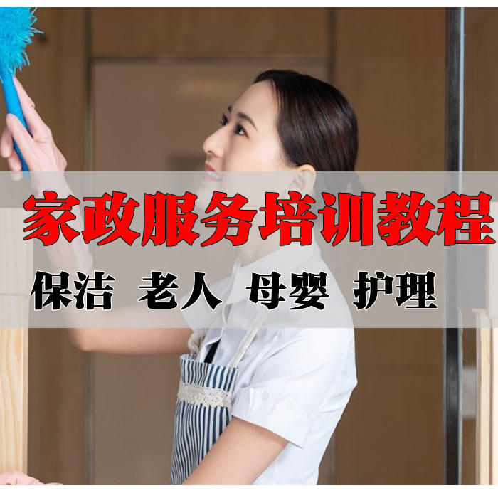 Housekeeping Service Training Full set Self-learning Learning Home Cleaning Attendants Hours Clock of Work Skills films Tutorials