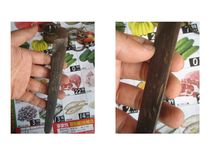 Special Chinese medicine culture exhibition special price Republic of China Ruddy bag with flower carving tongue plate bamboo plate