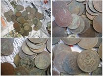 Ancient play numismatic bag old Baozhen batch of old copper money copperplate with dragon pattern bronze wallet old fidelity