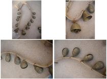 Special price 11 Republic of China yellow bright copper bells gourd trumpet bell shape horse bell old bell loud pendant