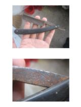 Rare Ancient Hair Tools Collection Exhibition Old Hair Razor Shave Razor Shaved Head Knife Stainless Steel 66 Yuan Bao Trademark