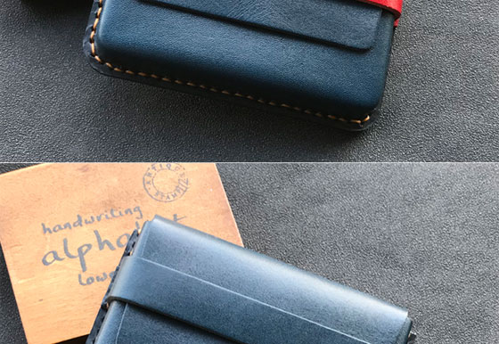Tương phản chủ thẻ da làm bằng tay Da da dung lượng lớn nam nữ chủ thẻ kinh doanh Coin ví chủ thẻ ví - Chủ thẻ ví nam hàng hiệu