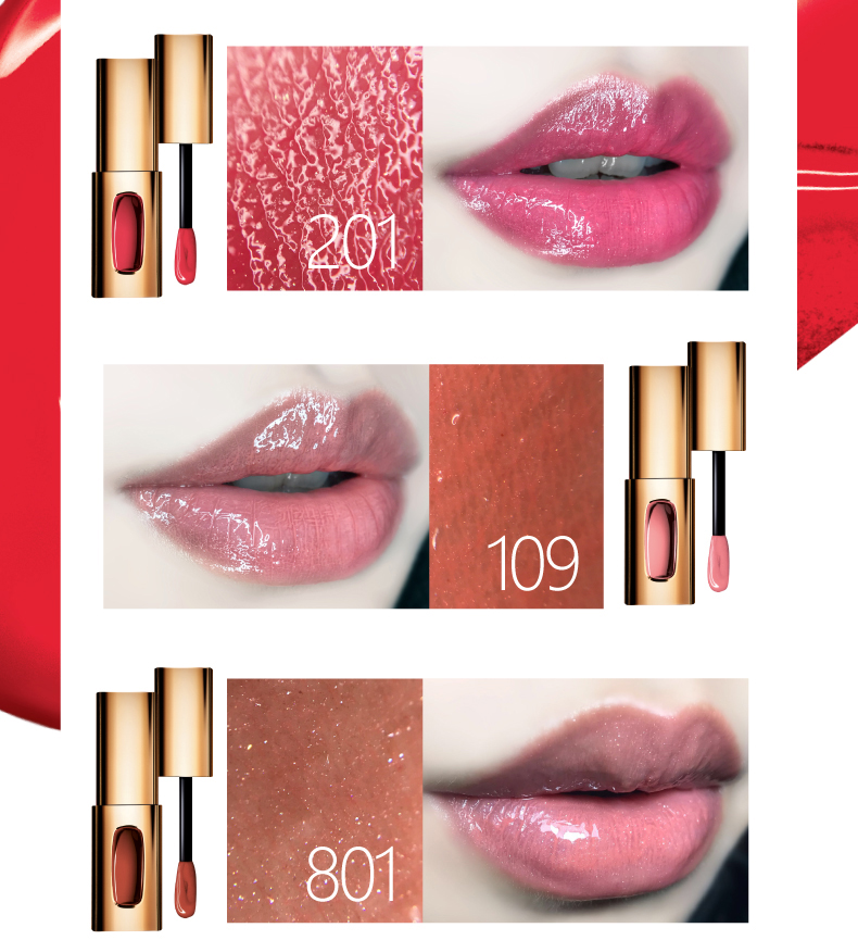 Son môi LOreal quyến rũ sang trọng son môi vàng ống son bóng giữ ẩm lâu không tẩy trắng 307 dưỡng ẩm chính hãng - Son bóng / Liquid Rouge son tint bóng innisfree	