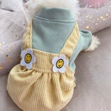 Солнечные цветочные брюки для домашней одежды собачья одежда осень и зимняя новая плюшевая собака Bomebi красавица красивая и милая