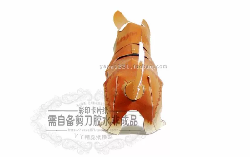 Miễn phí vận chuyển hơn 48 năm con chó Welsh Corgi 3D mô hình giấy hướng dẫn sử dụng giấy ba chiều Hướng dẫn tự làm bằng tiếng Trung - Mô hình giấy