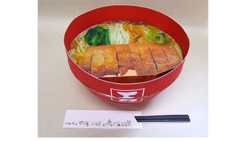 Miễn phí vận chuyển hơn 48 món ăn đơn giản cho trẻ em sườn bò ramen mô hình giấy 3D Tự làm lao động thủ công không thành phẩm - Mô hình giấy