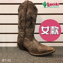 Laredo western cowboy boots imported from the United States American riding boots mid-calf mid-waist boots