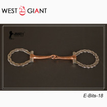 Stainless steel twist ring O-shaped mouth bit mouth-blown copper horse bit racecourse equestrian professional Western Giant