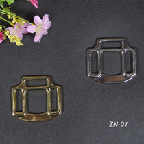 Harness hardware zinc alloy straight edge three-point three-pin buckle bag webbing buckle faucet buckle