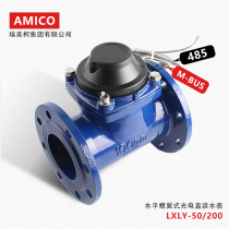 Emeke Large Caliber Removable Level Screw Wing Type Intelligent 485 Digital Telephoto Straight Read Flange Water Meter