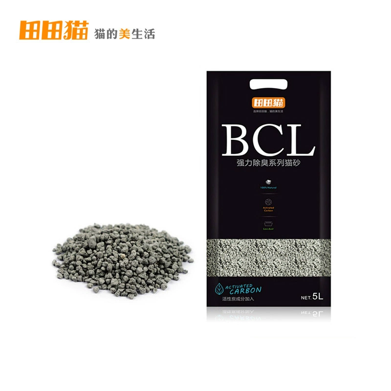 Mèo Tiantian BCL loạt than hoạt tính vỡ mèo xả rác bụi thấp kết tụ mạnh khử mùi bentonite mèo 5L - Cat / Dog Beauty & Cleaning Supplies