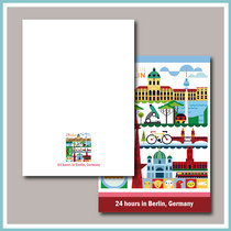 ins photo background card Argentina (new version) illustration Berlin landmark German travel commemorative postcard