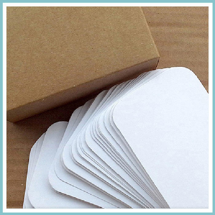 Rounded corner white card single word card (boxed) single word card abstracts card without injury 100 boxes list price